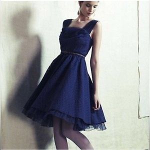 Anthropologie I Girls From Savoy Navy Peggy Sue Pinup Midi Dress